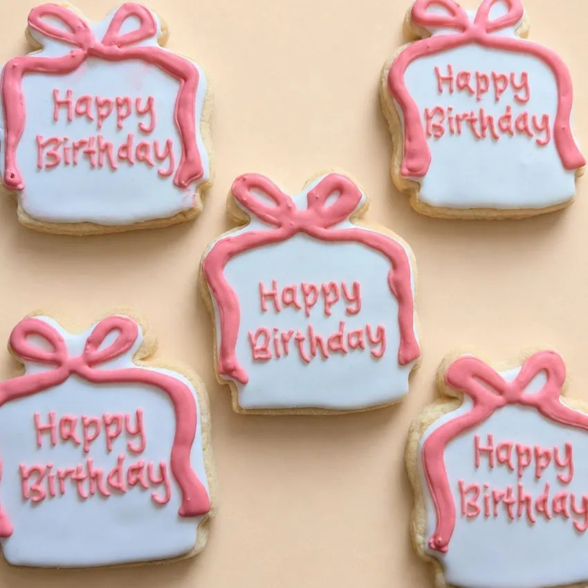 Birthday Gift Box Cookie