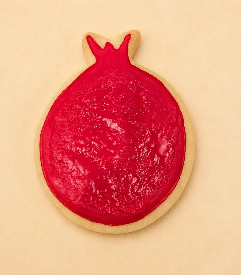 Rosh Hashana pomegranate cookie